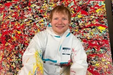 Ed Sheeran pone en venta su obra artística durante su gira por una buena causa: “Es mi vía de escape creativa”