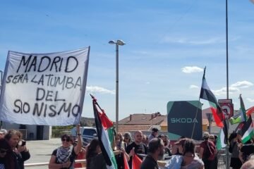 Dentro del motín improvisado de Irene Montero que desvió la Vuelta en Cercedilla y que amenaza mañana a la capital: «Madrid será la tumba del sionismo»