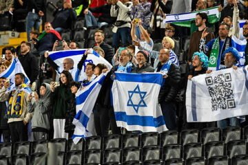 Choques entre manifestantes pro Palestina y policías antes del Italia-Israel