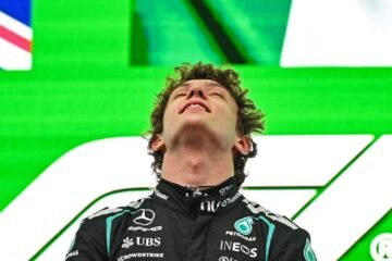 Las lágrimas del ganador Antonelli